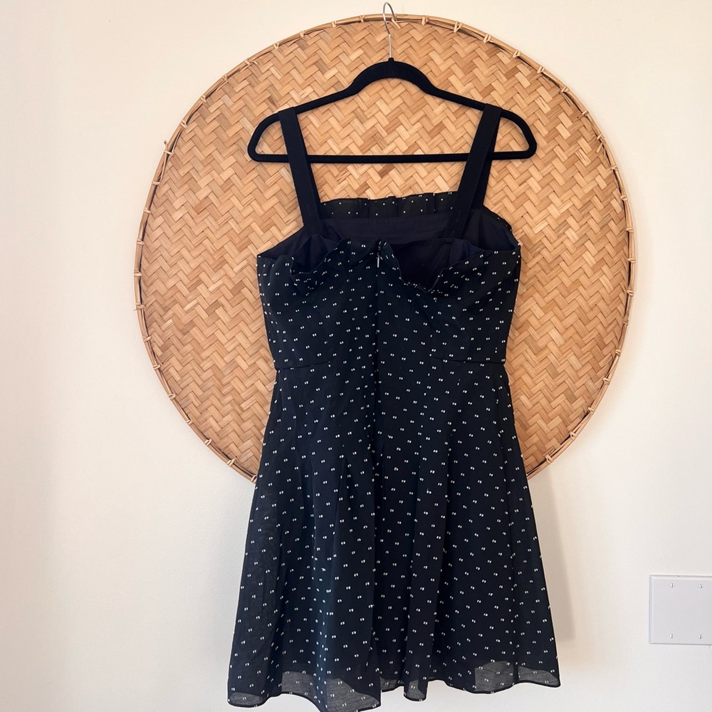 REBECCA TAYLOR SLEEVELESS PLEATED DETAIL MINI DRESS - Picture 11 of 14
